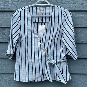 Zara Linen Blend Top